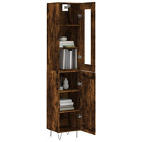 Thumbnail for Highboard Räuchereiche 34,5x34x180 cm Holzwerkstoff