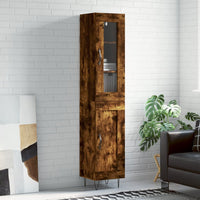 Thumbnail for Highboard Räuchereiche 34,5x34x180 cm Holzwerkstoff