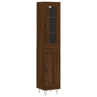 Thumbnail for Highboard Braun Eichen-Optik 34,5x34x180 cm Holzwerkstoff