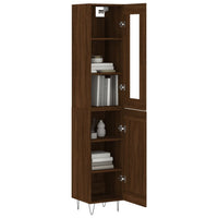 Thumbnail for Highboard Braun Eichen-Optik 34,5x34x180 cm Holzwerkstoff