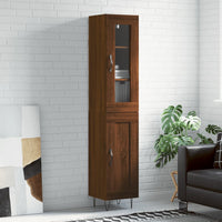 Thumbnail for Highboard Braun Eichen-Optik 34,5x34x180 cm Holzwerkstoff