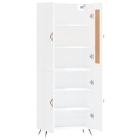 Thumbnail for Highboard Hochglanz-Weiß 69,5x34x180 cm Holzwerkstoff