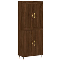 Thumbnail for Highboard Braun Eichen-Optik 69,5x34x180 cm Holzwerkstoff