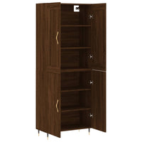 Thumbnail for Highboard Braun Eichen-Optik 69,5x34x180 cm Holzwerkstoff