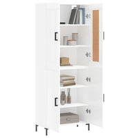 Thumbnail for Highboard Hochglanz-Weiß 69,5x34x180 cm Holzwerkstoff