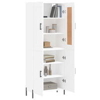 Thumbnail for Highboard Weiß 69,5x34x180 cm Holzwerkstoff
