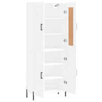 Thumbnail for Highboard Weiß 69,5x34x180 cm Holzwerkstoff