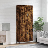 Thumbnail for Highboard Räuchereiche 69,5x34x180 cm Holzwerkstoff
