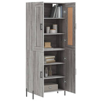 Thumbnail for Highboard Grau Sonoma 69,5x34x180 cm Holzwerkstoff