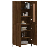 Thumbnail for Highboard Braun Eichen-Optik 69,5x34x180 cm Holzwerkstoff