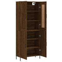 Thumbnail for Highboard Braun Eichen-Optik 69,5x34x180 cm Holzwerkstoff