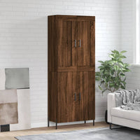 Thumbnail for Highboard Braun Eichen-Optik 69,5x34x180 cm Holzwerkstoff