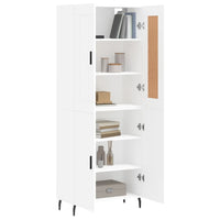 Thumbnail for Highboard Weiß 69,5x34x180 cm Holzwerkstoff