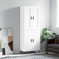 Thumbnail for Highboard Weiß 69,5x34x180 cm Holzwerkstoff