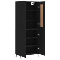 Thumbnail for Highboard Schwarz 69,5x34x180 cm Holzwerkstoff