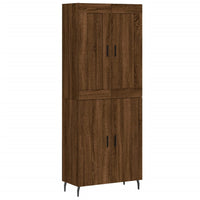 Thumbnail for Highboard Braun Eichen-Optik 69,5x34x180 cm Holzwerkstoff