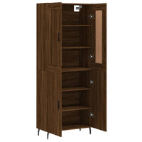 Thumbnail for Highboard Braun Eichen-Optik 69,5x34x180 cm Holzwerkstoff