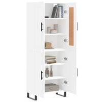 Thumbnail for Highboard Weiß 69,5x34x180 cm Holzwerkstoff