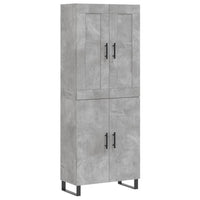 Thumbnail for Highboard Betongrau 69,5x34x180 cm Holzwerkstoff
