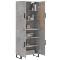 Thumbnail for Highboard Betongrau 69,5x34x180 cm Holzwerkstoff