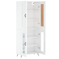 Thumbnail for Highboard Hochglanz-Weiß 69,5x34x180 cm Holzwerkstoff