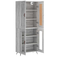 Thumbnail for Highboard Grau Sonoma 69,5x34x180 cm Holzwerkstoff