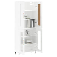 Thumbnail for Highboard Hochglanz-Weiß 69,5x34x180 cm Holzwerkstoff