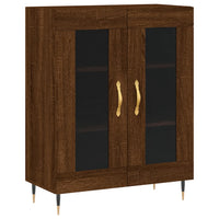 Thumbnail for Highboard Braun Eichen-Optik 69,5x34x180 cm Holzwerkstoff