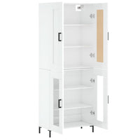 Thumbnail for Highboard Hochglanz-Weiß 69,5x34x180 cm Holzwerkstoff