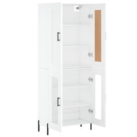 Thumbnail for Highboard Weiß 69,5x34x180 cm Holzwerkstoff