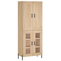 Thumbnail for Highboard Sonoma-Eiche 69,5x34x180 cm Holzwerkstoff