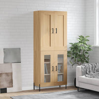 Thumbnail for Highboard Sonoma-Eiche 69,5x34x180 cm Holzwerkstoff