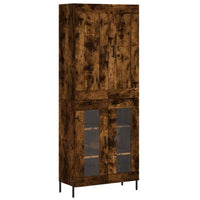 Thumbnail for Highboard Räuchereiche 69,5x34x180 cm Holzwerkstoff