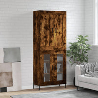 Thumbnail for Highboard Räuchereiche 69,5x34x180 cm Holzwerkstoff