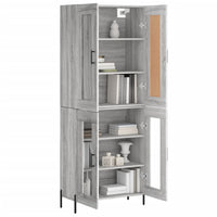 Thumbnail for Highboard Grau Sonoma 69,5x34x180 cm Holzwerkstoff