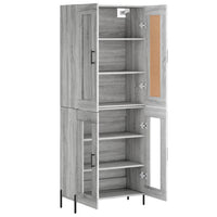 Thumbnail for Highboard Grau Sonoma 69,5x34x180 cm Holzwerkstoff