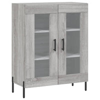 Thumbnail for Highboard Grau Sonoma 69,5x34x180 cm Holzwerkstoff