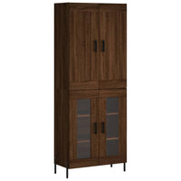 Thumbnail for Highboard Braun Eichen-Optik 69,5x34x180 cm Holzwerkstoff