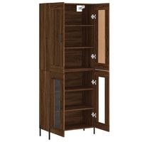 Thumbnail for Highboard Braun Eichen-Optik 69,5x34x180 cm Holzwerkstoff