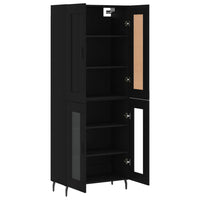 Thumbnail for Highboard Schwarz 69,5x34x180 cm Holzwerkstoff
