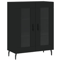 Thumbnail for Highboard Schwarz 69,5x34x180 cm Holzwerkstoff