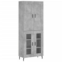 Thumbnail for Highboard Betongrau 69,5x34x180 cm Holzwerkstoff