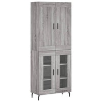Thumbnail for Highboard Grau Sonoma 69,5x34x180 cm Holzwerkstoff
