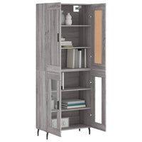 Thumbnail for Highboard Grau Sonoma 69,5x34x180 cm Holzwerkstoff