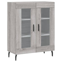 Thumbnail for Highboard Grau Sonoma 69,5x34x180 cm Holzwerkstoff