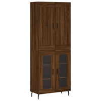 Thumbnail for Highboard Braun Eichen-Optik 69,5x34x180 cm Holzwerkstoff