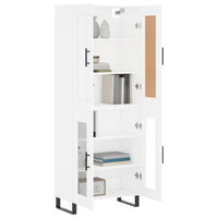 Thumbnail for Highboard Weiß 69,5x34x180 cm Holzwerkstoff
