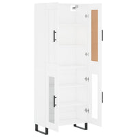 Thumbnail for Highboard Weiß 69,5x34x180 cm Holzwerkstoff