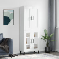 Thumbnail for Highboard Weiß 69,5x34x180 cm Holzwerkstoff