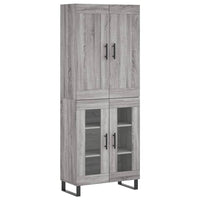 Thumbnail for Highboard Grau Sonoma 69,5x34x180 cm Holzwerkstoff